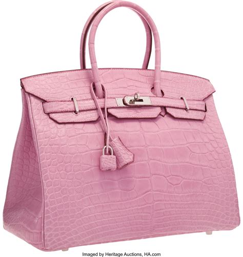 hermes matte pink alligator birkin|hermes birkin bag crocodile.